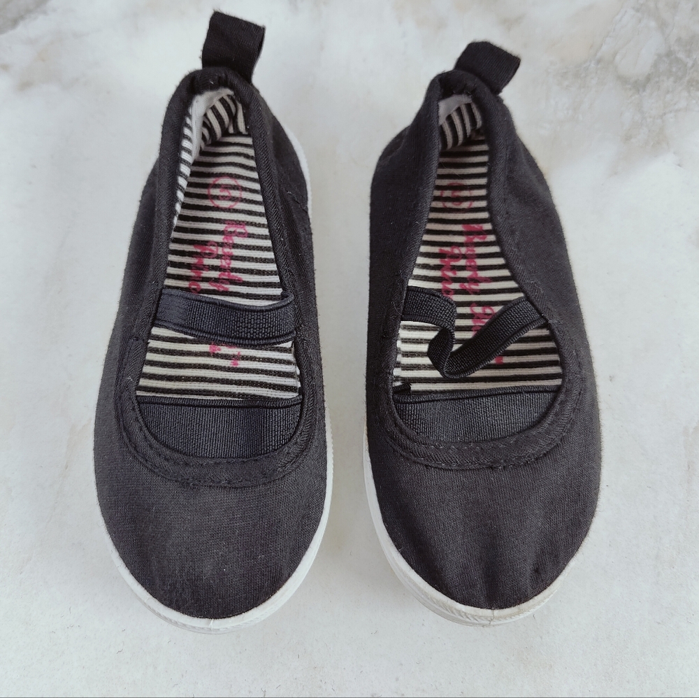 Beverly Hills Princess Infant Baby Black Canvas Mary Jane Dress Sneakers, Sz 5 - Picture 3 of 8